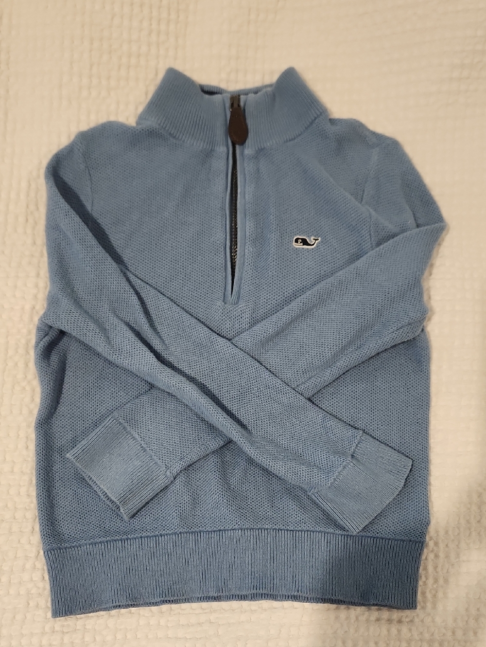 Vineyard Vines Kids 3T Light Blue Half-Zip Sweater
